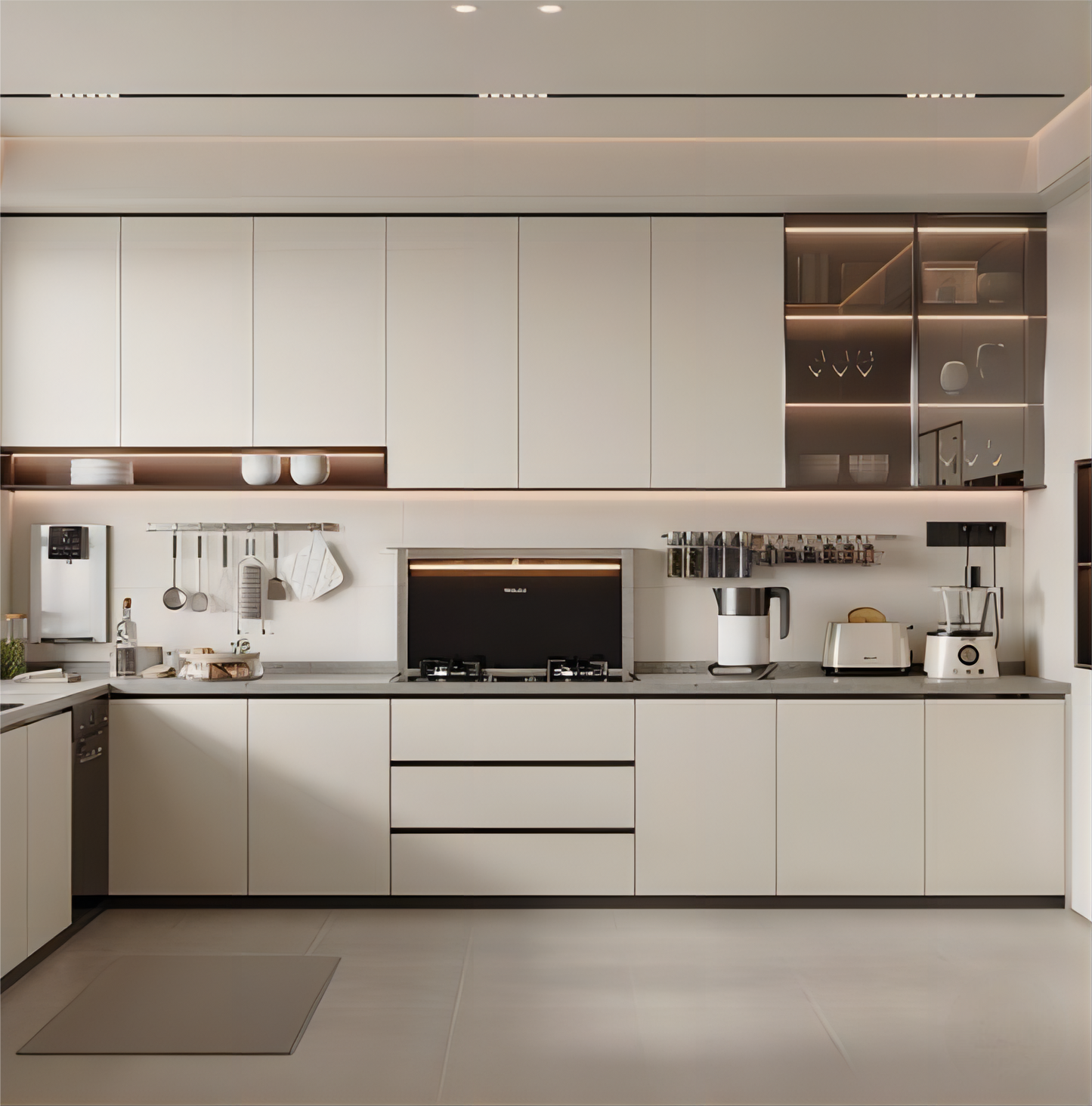 Custom White Modern Kitchen Cupboards,Contemporary White Cabinetry Designs Modern Kitchen Cabinets for Every Home